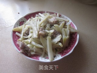 土豆丝炒肉丁的做法步骤：6