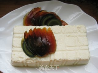 肉末皮蛋拌豆腐的做法步骤：4