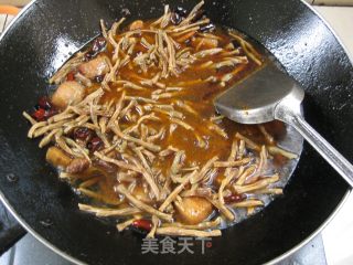 干豆角烧肉的做法步骤：11