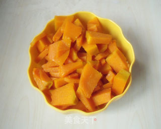 南瓜玉米杏仁豆腐的做法步骤：3