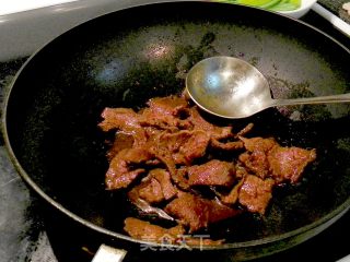 兰豆牛肉片的做法步骤：8