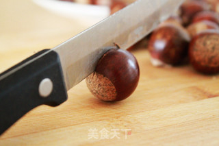 糖烤板栗的做法步骤：2