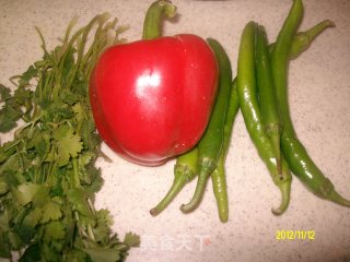双椒肉末的做法步骤：1