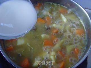 浓香四溢---椰汁咖喱牛肉的做法步骤：8