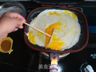 美味的鸡蛋煎饼的做法步骤：5
