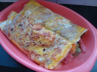 美味的鸡蛋煎饼的做法步骤：11
