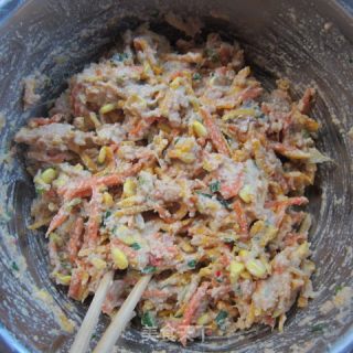 豆渣什锦饼的做法步骤：7