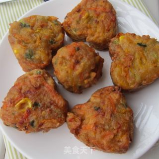 豆渣什锦饼的做法步骤：10