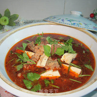麻辣豆腐鸭汤煲的做法步骤：10