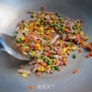 米饭披萨的做法步骤：3