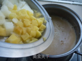 豆浆年糕捞的做法步骤：9