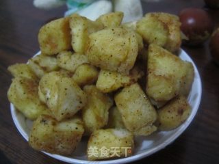 香辣馒头丁的做法步骤：11