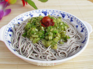 蚝油青椒苦荞麦面条的做法步骤：7