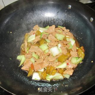 蚝油酸辣肉的做法步骤：9