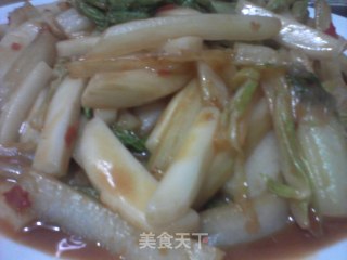 风味辣酱年糕的做法步骤：10
