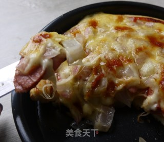 洋葱火腿披萨的做法步骤：4