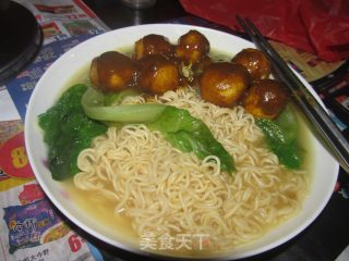 咖喱鱼蛋面的做法步骤：3