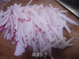 肉熬萝卜丝的做法步骤：2