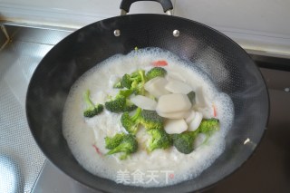 创意吃菜喝豆浆-【豆奶烩什锦】的做法步骤：7