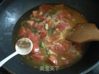 西红柿肉丁鸡蛋汤的做法步骤：8