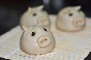 吃吃喝喝之  猪仔奶黄包&紫薯红豆包~~~~~~~~的做法步骤：4