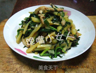 韭菜土豆条的做法步骤：15