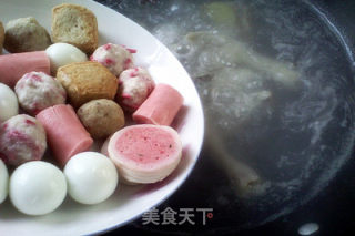 家庭版麻辣烫——骨汤杂菜的做法步骤：11