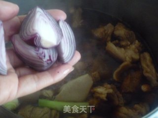 牛筋炖牛腩的做法步骤：8