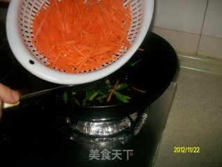 素炒胡萝卜丝的做法步骤：5