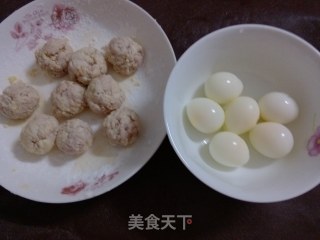 肉丸菠菜汤的做法步骤：2