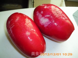 糖醋萝卜的做法步骤：1