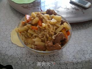 排骨焖面的做法步骤：11