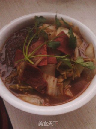 牛肉白菜烧粉丝的做法步骤：3