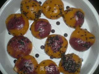 南瓜紫薯糕的做法步骤：4