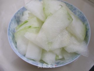 炒冬瓜片的做法步骤：2