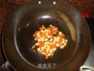 五彩炒饭的做法步骤：6