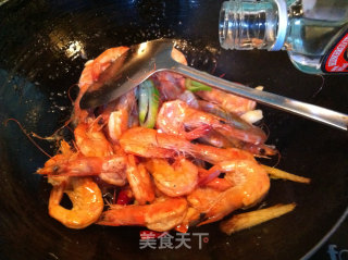 茭白爆虾的做法步骤：4