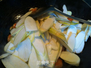 茭白爆虾的做法步骤：9