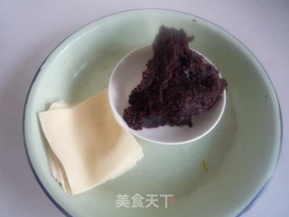 香酥豆沙云吞的做法步骤：1