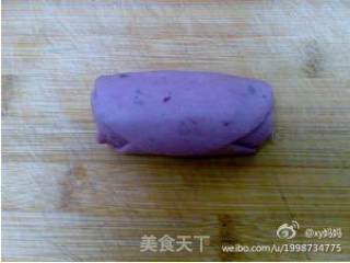 紫色玫瑰馒头的做法步骤：10
