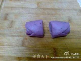紫色玫瑰馒头的做法步骤：11