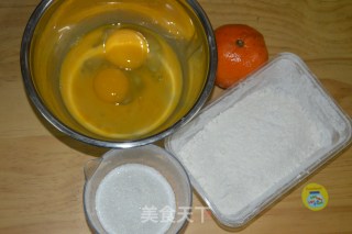 清蒸桔子蛋糕的做法步骤：1