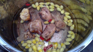 白果鸡块的做法步骤：4
