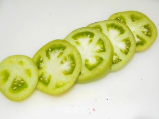 酥炸绿番茄的做法步骤：2