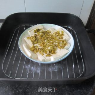 酸辣椒蒸豆腐的做法步骤：6