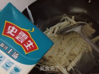 上汤金针菇肥牛的做法步骤：5