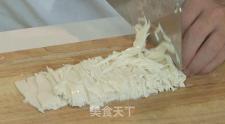 肉茸豆腐羹的做法步骤：2