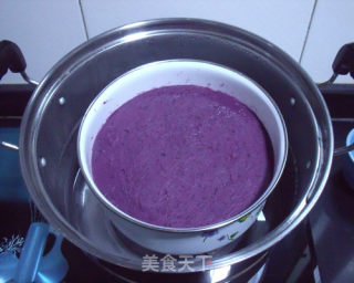 南瓜紫薯双色糕的做法步骤：14