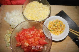 番茄焗饭的做法步骤：2