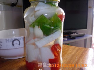 简单、开胃又脆爽的小菜－－－萝卜泡菜的做法步骤：4